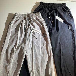 Lot of 2 Athletic pants Black Gray